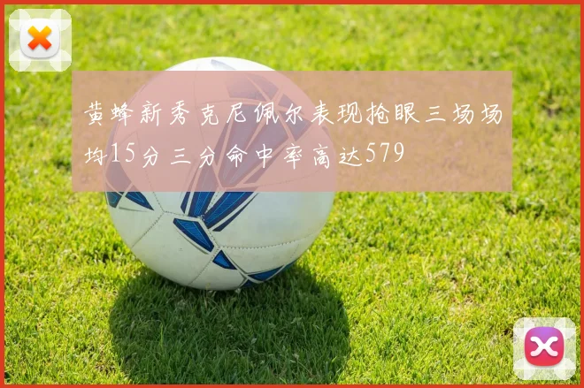 黄蜂新秀克尼佩尔表现抢眼三场场均15分三分命中率高达579